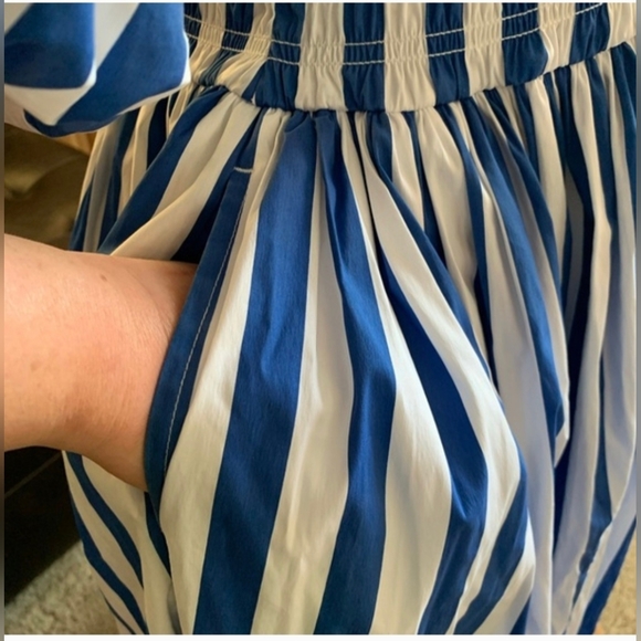 AYR Blue and White Striped Maxi Dress - Picture 9 of 9